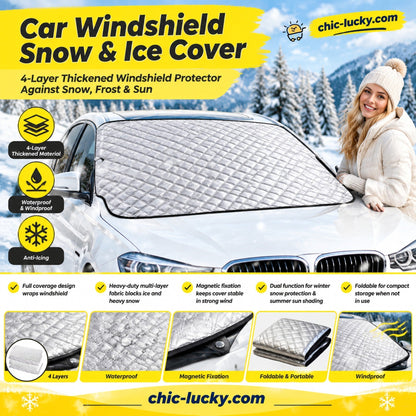 ⏳🖤Black Friday-uitverkoop: 🔥Maak je voorruit in een handomdraai schoon! Magnetische vorst- en sneeuwbescherming❄️