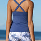 Tweeledig Tankini-Set met Buikcontrole