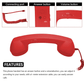 ⏳ 50% KORTING! ⏰ Retro Telefoonhoorn met Bluetooth | Klassiek Vintage Design | Voor Thuis & Kantoor