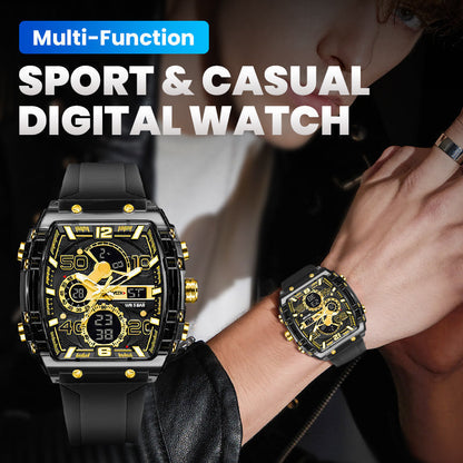 ⏳ 50% KORTING! ⏰ Multifunctioneel digitaal sporthorloge – LED-achtergrondverlichting, stopwatch tot op 1/100ste van een seconde en schokbestendige, waterdichte behuizing voor een nauwkeurige registratie van je prestaties ✨🏃‍♂️