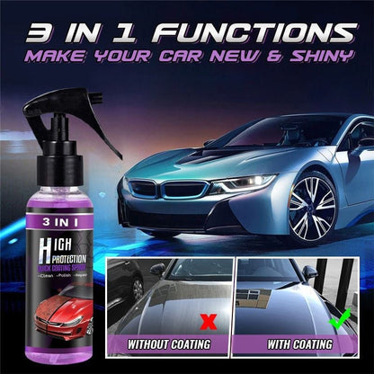 Réduction De 49%🎁 Spray de revêtement de voiture rapide 3 en 1 de haute protection