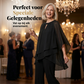 🔥Zolang de voorraad strekt 50% korting!🎉Elegante tweedelige set: blouse met asymmetrische zoom en wijde broek