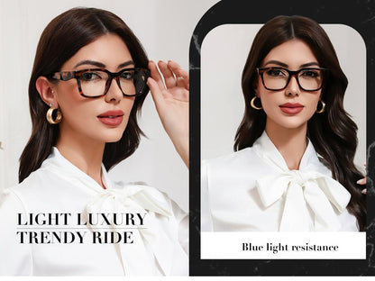 👓Retro vierkante bril met blauwlichtfilte 🚀 Koop 1 stuk en krijg er 1 van een ander model gratis bij