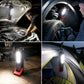 🔥SAKERPLUS oplaadbare werklamp, 3000 lm COB-LED magnetische monteurlamp met 360° draaibare haak, 180° verstelbare voet, zaklampstand, opladen via USB-C, IP54 waterbestendig voor autoreparaties, in de garage en op de camping