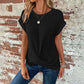👗🦇 Dames Zomer Haakwerk Vleermouwen T-Shirt – 50% KORTING! Boho haakdetails, lichte mouwen – perfect voor warme dagen. 🔥☀️