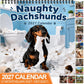 ⏳ 50% KORTING! ⏰Naughty Dachshunds 2027 Wall Calendar – 12 Months of Mischief, Mayhem & Sausage Dog Smiles