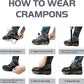 🔥🥾 Verbeterde Antislip Spikes voor Buiten – Sneeuw & Ijs Grip, Gemakkelijk Mee te Nemen & Breed Gebruik voor Trailrunning/Wandelen!