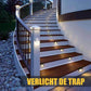 🌞50% Korting!💡Solar Deck Lights 2.0 | IP44 Waterdichte Buitenlamp | Warm Wit LED | Eenvoudige Installatie & Energiezuinig