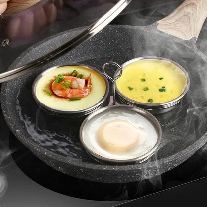 🍳 50% KORTING! 🥚 Multifunctionele mini-eierkoker – roestvrij staal, kookt en stoomt eieren perfect✨