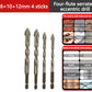 🔥 LIMITED-TIME 50% OFF 🔩 4-Flute Serrated Eccentric Drill Bit Kit — High-Strength, Durable & Versatile