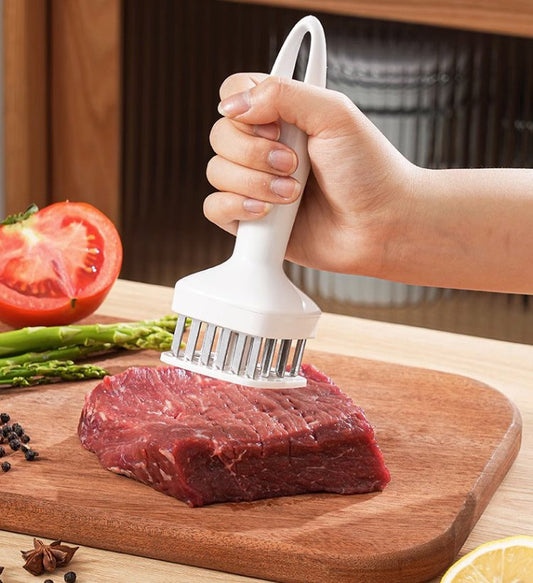 🥩 50% KORTING 🎁 Vleesvermalser naaldjes inox – 20 intrekbare messen & voedselkwaliteit – Perfect voor steak, kip, BBQ, koken of buiten – vermalst zonder te pletten 🔪