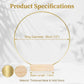 📢📢50% KORTING!! ⏰ Gouden decoratiehoepel met houten standaard