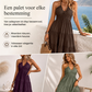 🎁2026 Nieuw binnen 50% KORTING💥Dames halternek rugloze getrapte maxi-jurk