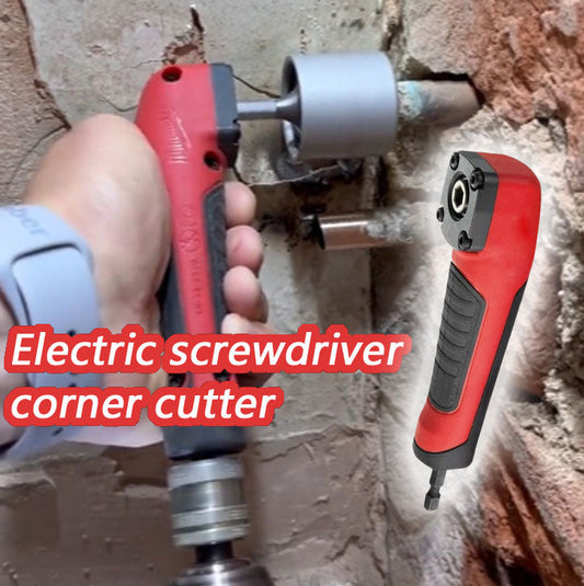 🔧 FLITSACTIE: 50% KORTING! Haakse Schroevendraaier-Adapter 90° – Hoog-Koppelmotor 0-400 t/min, Ingebouwde LED & Oplaadbare 18V Accu voor Nauwkeurig Vastdraaien in Krappe Ruimtes ✨🔩