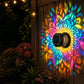 ☀️ Solar mandala lamp voor tuin & terras – 2-in-1 grondlamp & wandlamp – Decoratieve verlichting met vintage-effect – Roestvrij & duurzaam