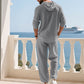 Heren 2-Delige Set: Losse Casual Top met Capuchon & Broek