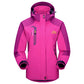 3-in-1 waterproof winter coat, fleece-lined, two-piece suit, ski and hiking jacket with hood