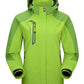3-in-1 waterproof winter coat, fleece-lined, two-piece suit, ski and hiking jacket with hood