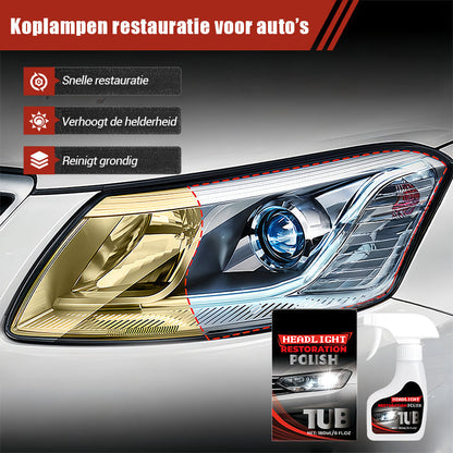 🔥 50% KORTING ! ✨ Koplampen Restauratie Set - Verwijdering van Vergeling en Oxidatie, Creëert een Beschermende Laag voor Duurzame Helderheid 🚗💡