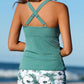 Tweeledig Tankini-Set met Buikcontrole