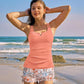 Tweeledig Tankini-Set met Buikcontrole