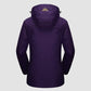 3-in-1 waterproof winter coat, fleece-lined, two-piece suit, ski and hiking jacket with hood