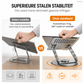 Opvouwbare, 360° draaibare houder voor laptop en tablet
