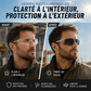 🔥🎁 -50%! 🕶️ Stijlvolle Dag & Nacht Beschermbril – Fotochromische & Gepolariseerde UV400 Glazen – Vintage Y2K Aviator Stijl voor Rijden en Sport 🏍️