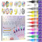 🎁Hot verkoop 50% korting op🌈12 kleuren nail art pennen set💅
