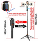 360° automatisch meebewegend telefoonstatief met invullicht, 4-assige beeldstabilisatie voor livestreaming en video-opnames