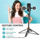 360° automatisch meebewegend telefoonstatief met invullicht, 4-assige beeldstabilisatie voor livestreaming en video-opnames