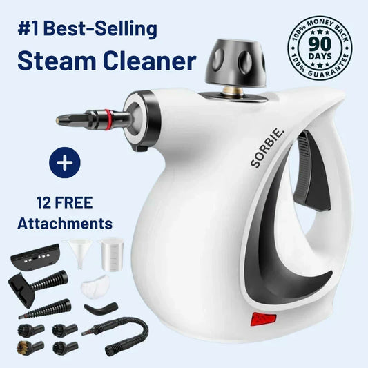 🔥 FLASH SALE: 50% KORTING! Draagbare Multi-Oppervlakte Stoomreiniger – 12 Accessoires, Verwarmt in 30s & Doodt 99,9% van de Bacteriën voor een Gezond Huis ⏳✨