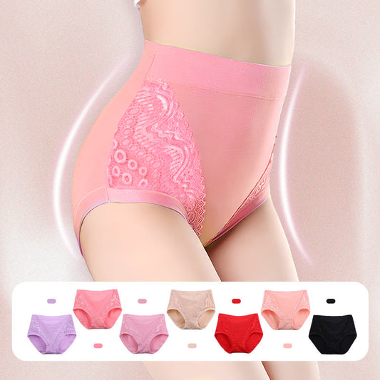 🌸Plus Size High Waist Leak Proof Cotton Panties~