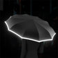 ☂️ 50% korting! Reflecterende veiligheidsparaplu – met ringgesp, stevig & windbestendig. Veilig & zichtbaar in regen en donker! 🌙✨
