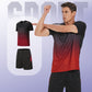 🔥🎁Heren-Trackpak Loose-Fit Sneldrogend Atletisch T-shirt & Korte Broek