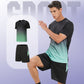🔥🎁Heren-Trackpak Loose-Fit Sneldrogend Atletisch T-shirt & Korte Broek