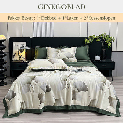 🔥🎁Ademende en Verkoelende Dekbedset van 4 stuks
