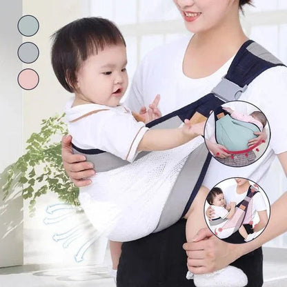🔄👶 Draagzak 4 standen – Voor, rug, heup, buik, eenvoudig verstelbaar, handen vrij voor ouders, baby altijd dicht bij je, ergonomisch dragen elke dag 🧡🍼