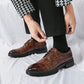 🔥🔥Chaussures en cuir d'affaires décontractées à imprimé crocodile pour hommes