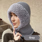 Cagoule d'Hiver 3-en-1 pour Femmes