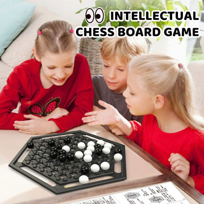 🎁Jeu d'échecs intellectuel noir et blanc pour la famille