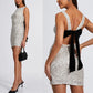 Christmas Sale-50% OFF🎅Sexy Sequins Backless Bow Dress