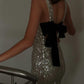 Christmas Sale-50% OFF🎅Sexy Sequins Backless Bow Dress