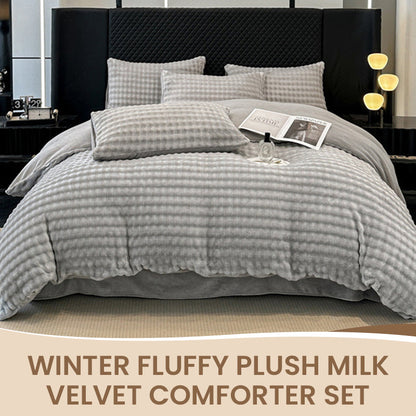 📢📢50% KORTING!! ⏰ Winter-set met donzige, pluche dekbedden van melkvelours🛏️