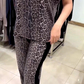 🎯 Rechtstreekse fabriekslevering ✨ Damesmode Luipaardprint Comfortabel Zittend 2-delig Set