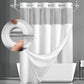 🛁💎 50% KORTING! Dubbel waterdicht, wafeltextuur design, en een transparant venster dat licht doorlaat maar jou verborgen houdt. Dit is geen gordijn, dit is een upgrade voor je hele badkamer.