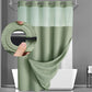 🛁💎 50% KORTING! Dubbel waterdicht, wafeltextuur design, en een transparant venster dat licht doorlaat maar jou verborgen houdt. Dit is geen gordijn, dit is een upgrade voor je hele badkamer.