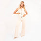 Elegante V-hals top en comfortabele broek voor dames