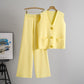 Elegante V-hals top en comfortabele broek voor dames