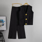 Elegante V-hals top en comfortabele broek voor dames
